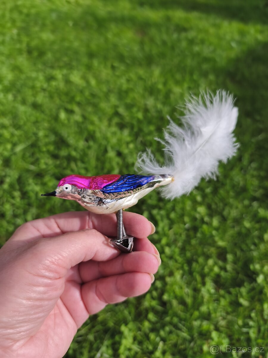 Vánoční ptáčci,špička,řetězy - cena za vše - 6