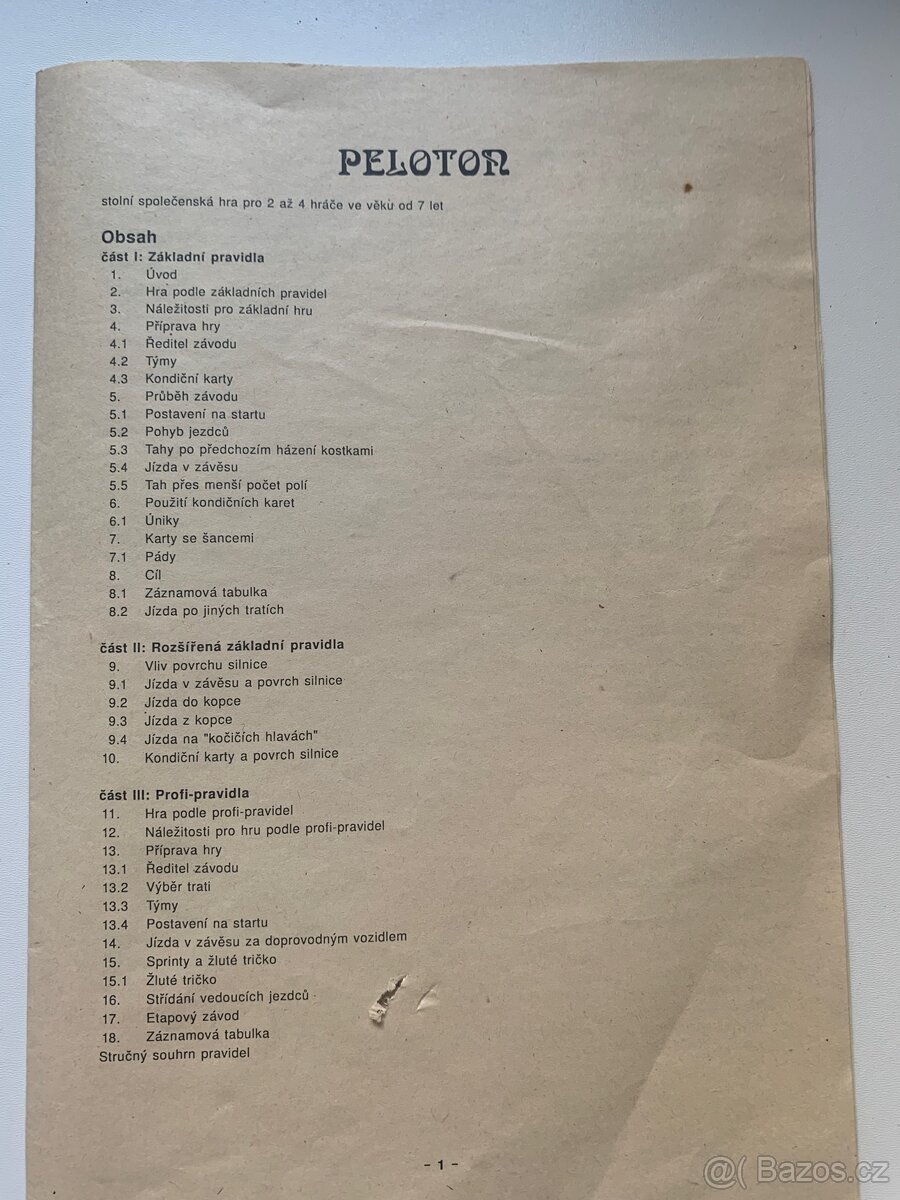 Retro stolní hra Peloton - 6