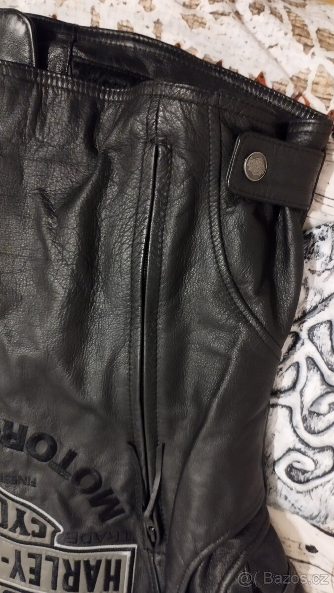 Harley Davidson dámská reflexní kožená bunda vel..S - 6