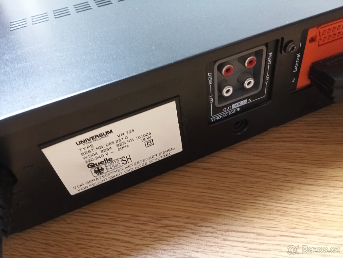 Videorekordér Universum VR 725 – TOP stav, - 6