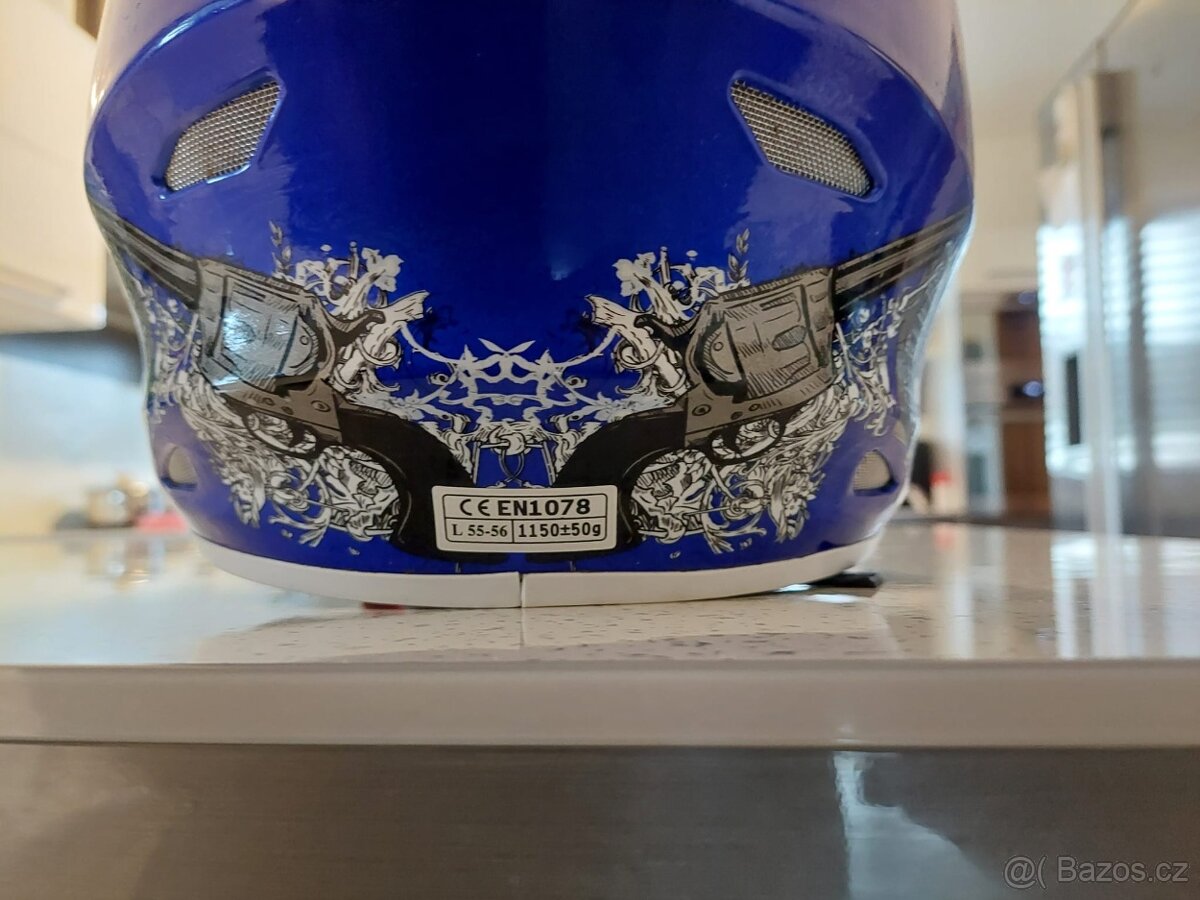 Detske cross helmy Xtreme-modra,zelena - 6