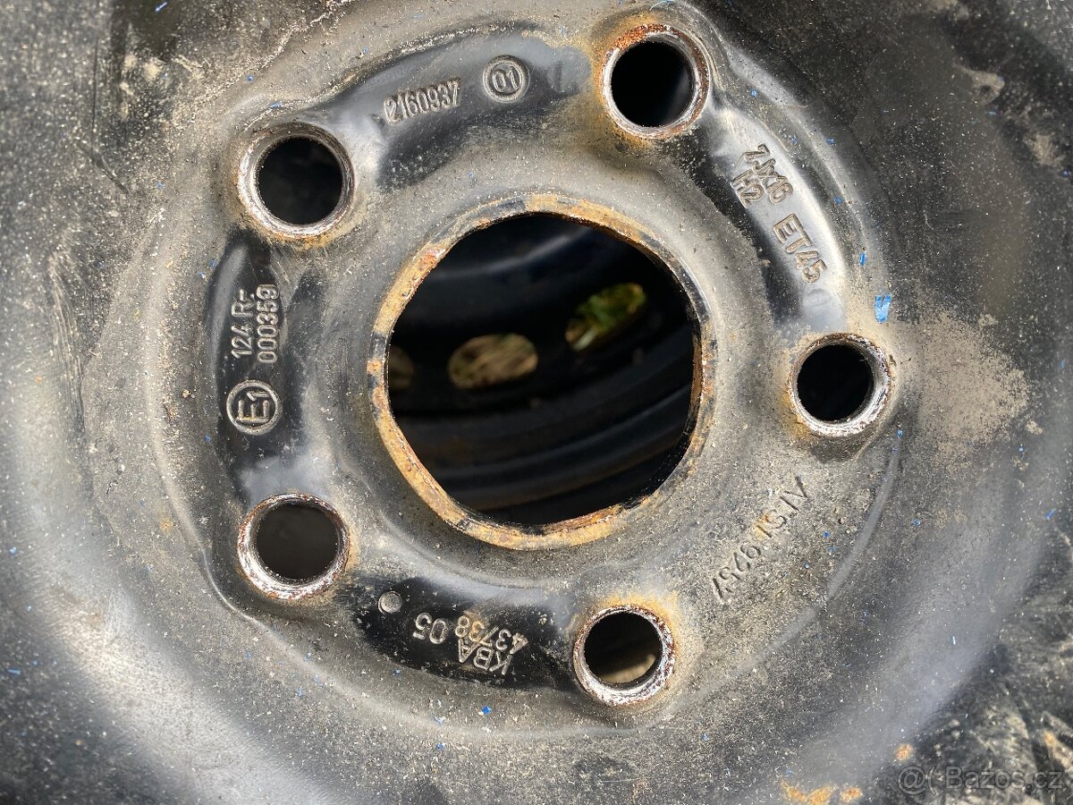 Plechová sada kol 215/60/16 5x112 - 6