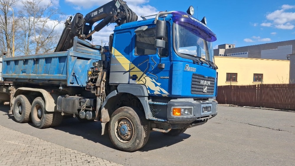 Man 6x6 sklápěč+ HIAB 244 - 6