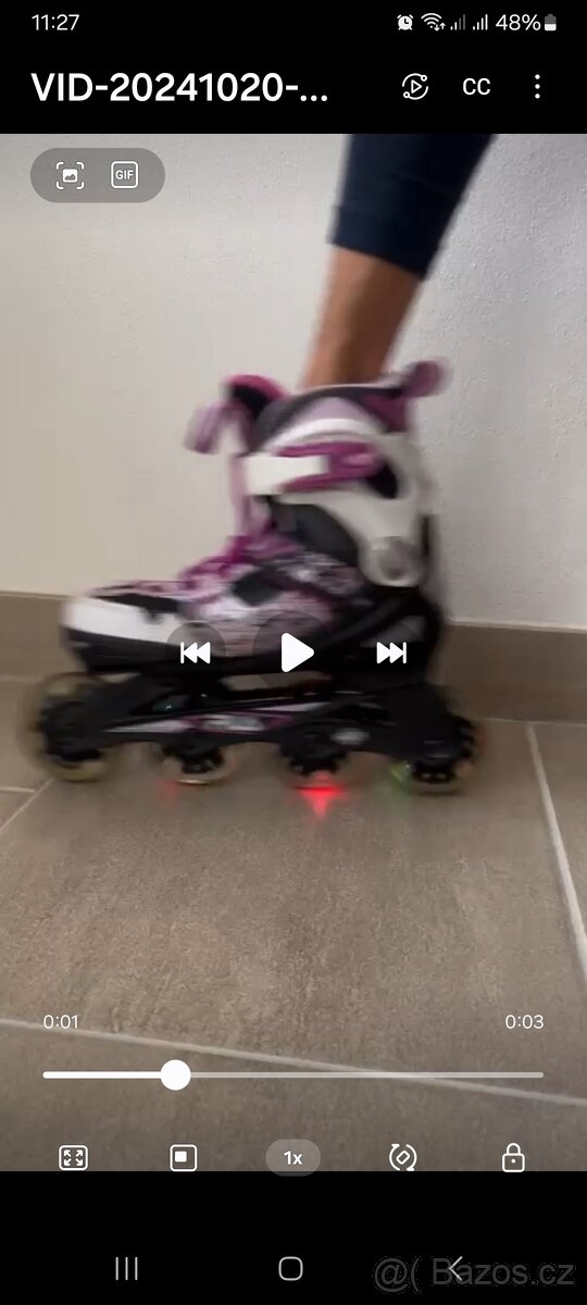 Dětské rostoucí inline brusle zn. Fila 28-32 - 6