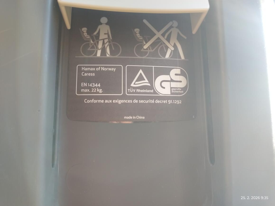 Dětská sedačka na kolo Hamax - 6