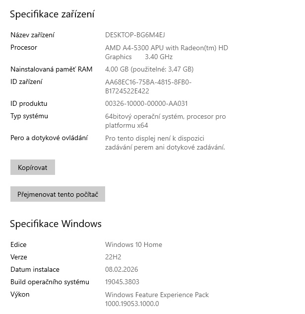 Acer kancelářský počítač - 6