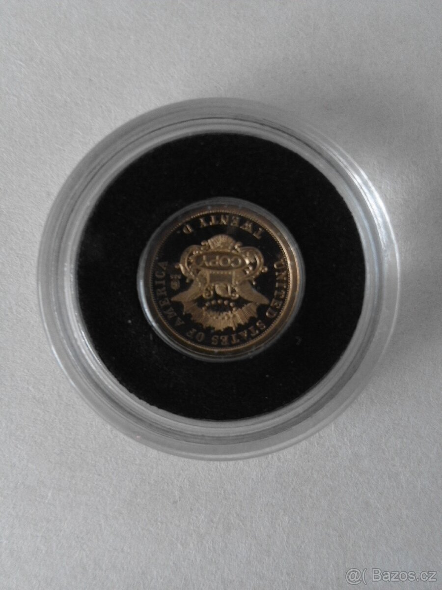 Zlatá mince 0,5 g, Au 585, více druhů - 6