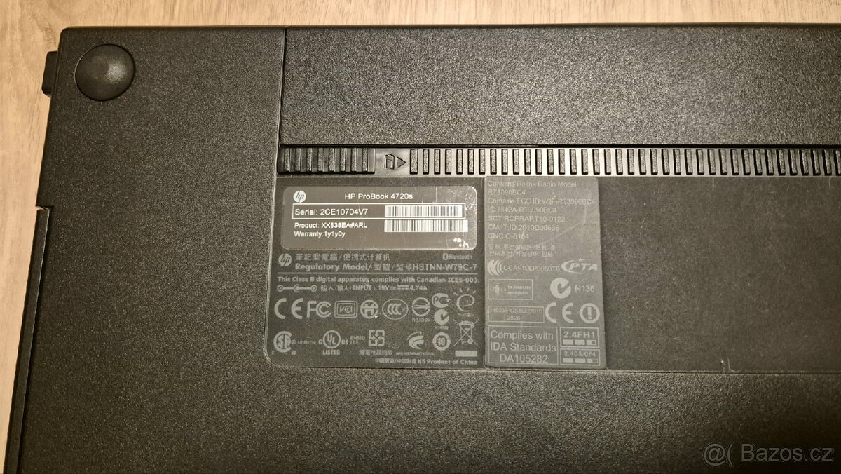 Notebook HP Probook 4720s - 6