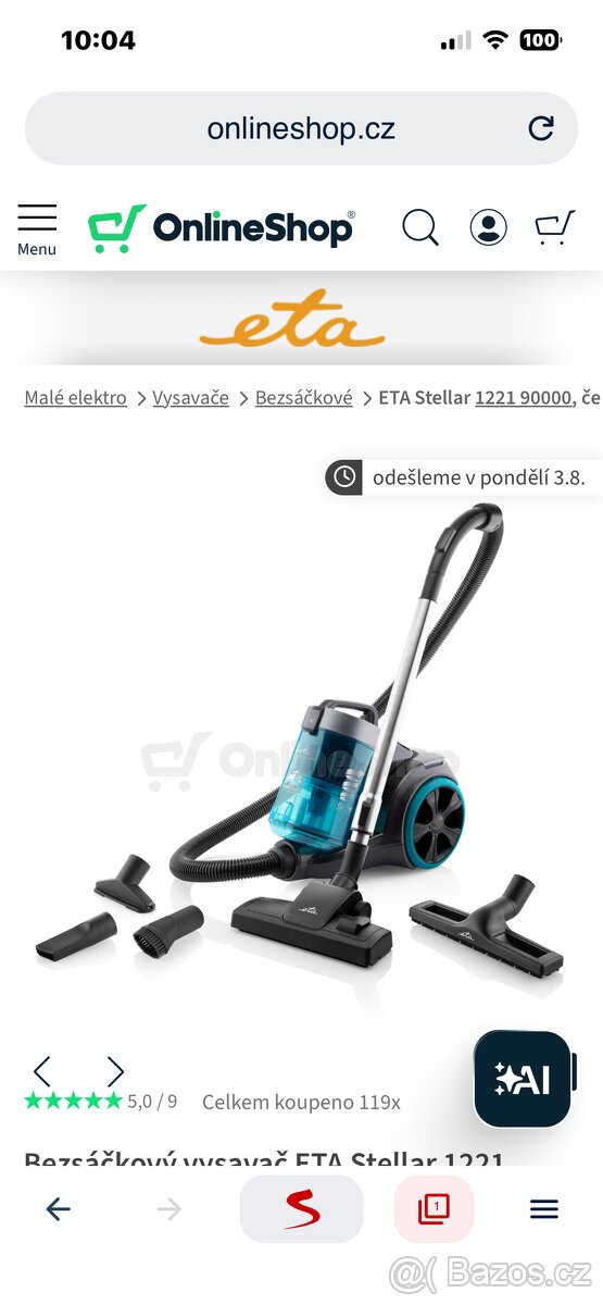 Vysavač ETA 1221 90000 - 6