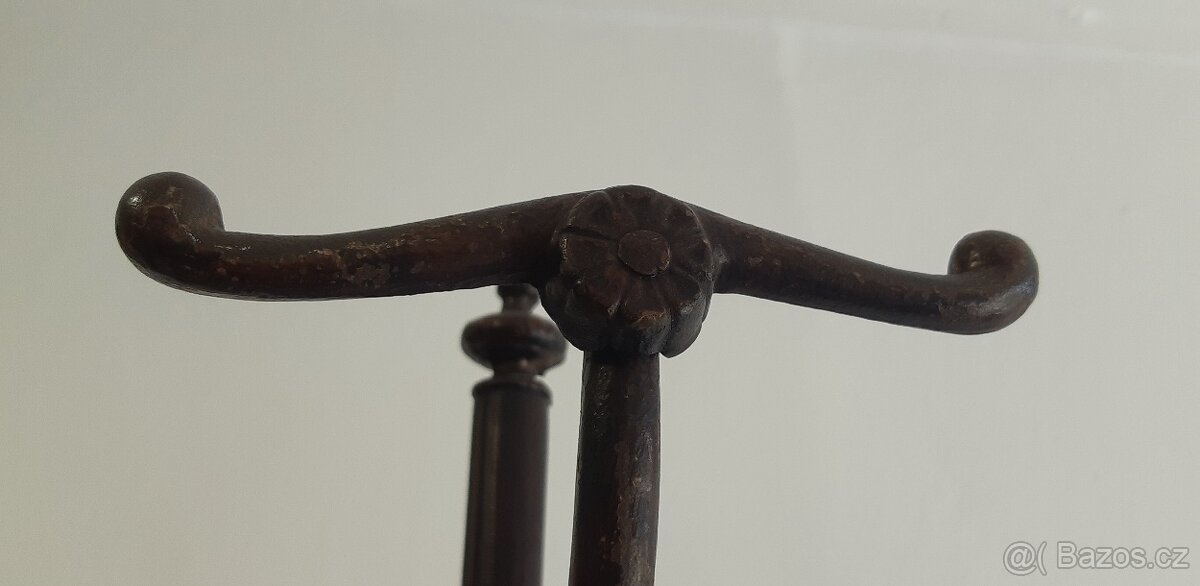 starožitný litinový věšák 195cm - 6
