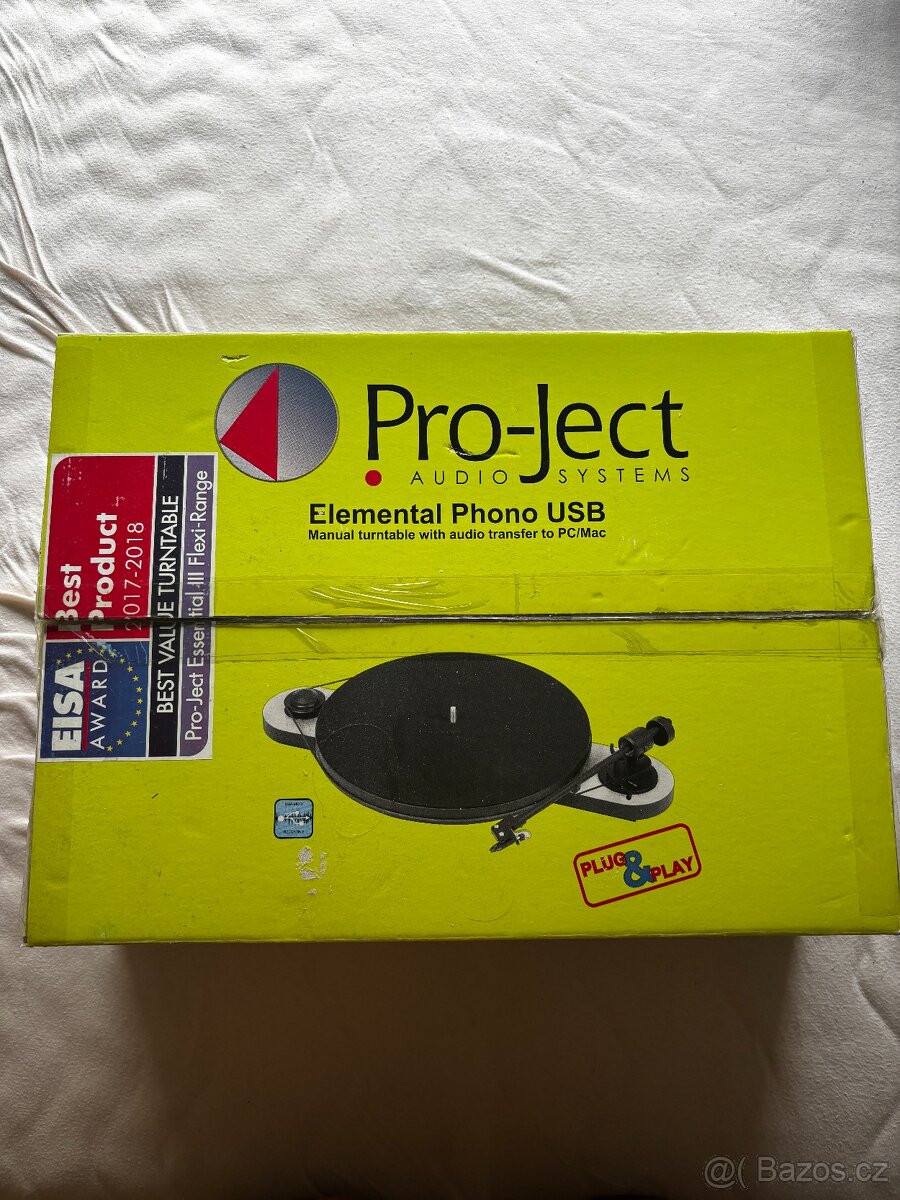 Pro-Ject Elemental Phono USB šedý Gramofon | USB Turntable - 6