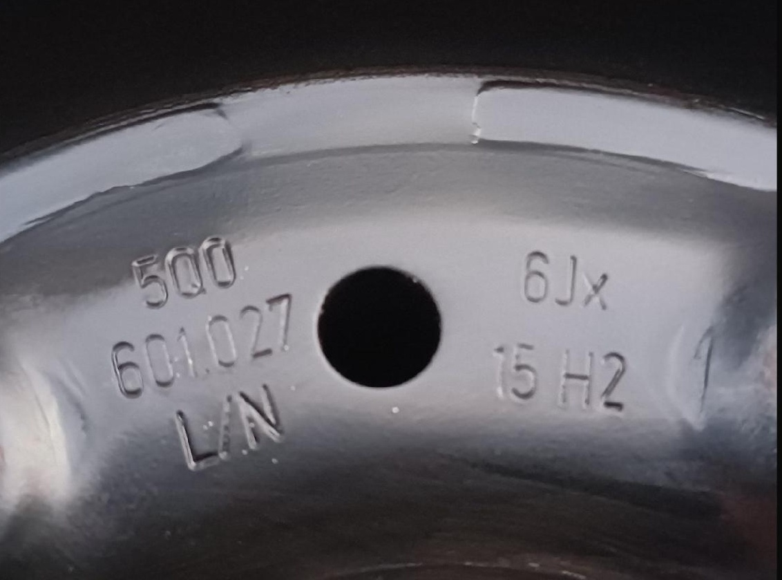 Plechové disky sada - originál VW Škoda 5x112 6Jx15 ET43 - 6