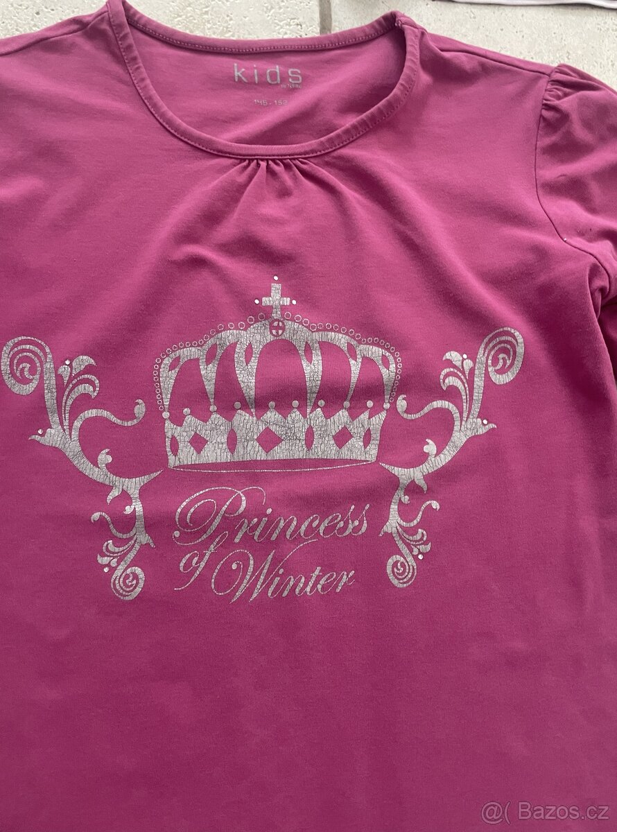 Dívčí bavlněná trička, vel. 158 - 6