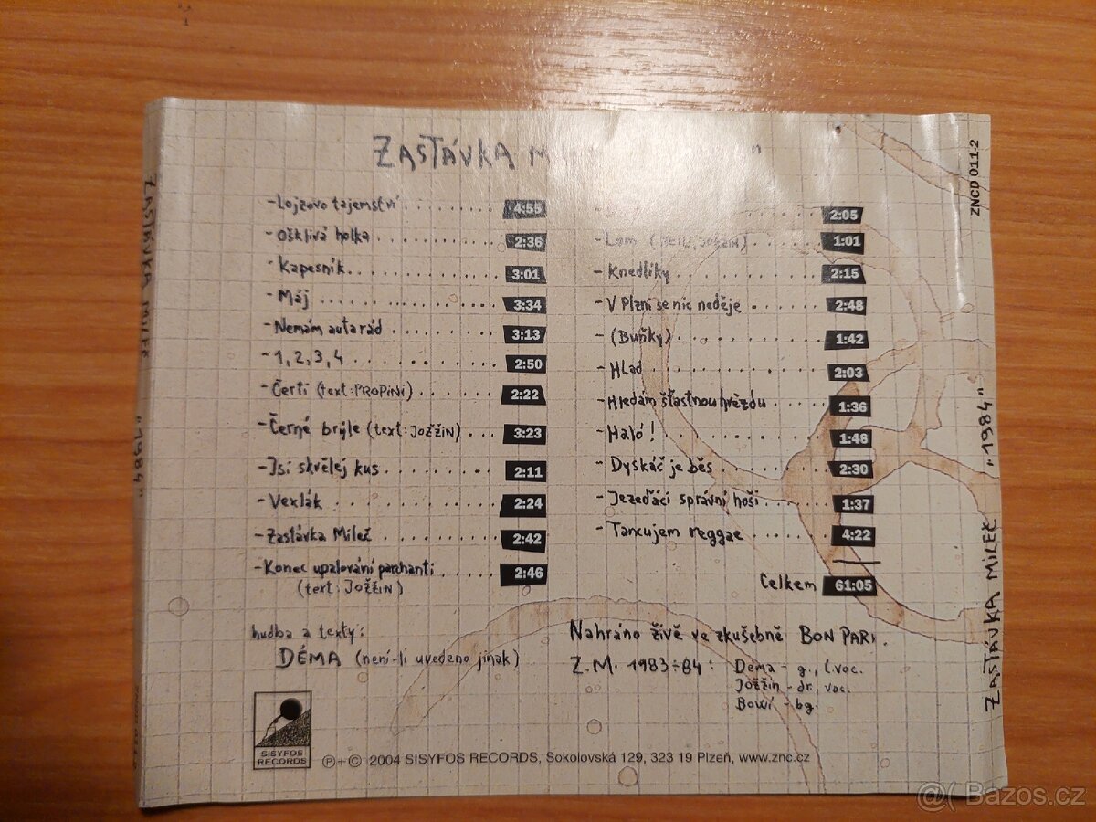 Zastávka Mileč 1984 obal CD s knížečkou - 6