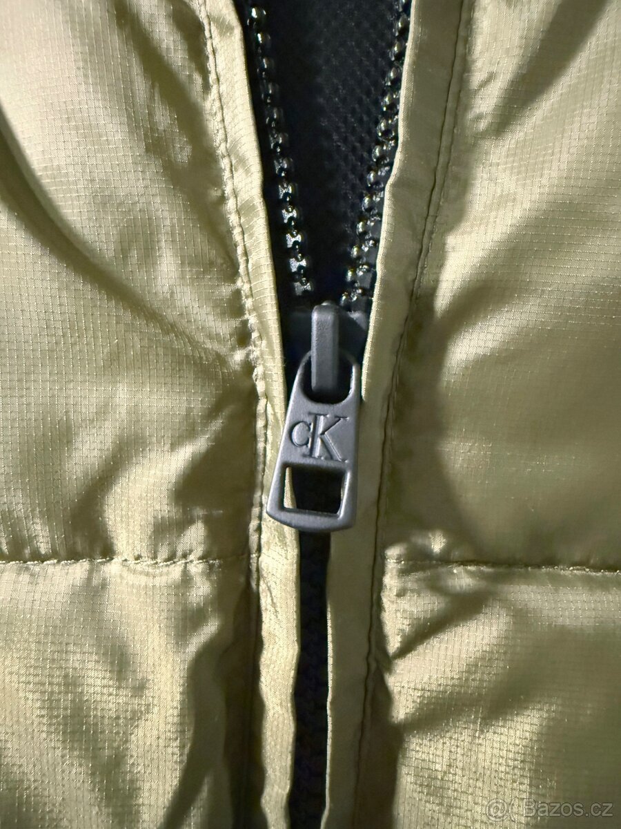 Bunda Calvin Klein Jeans olivová M - 6