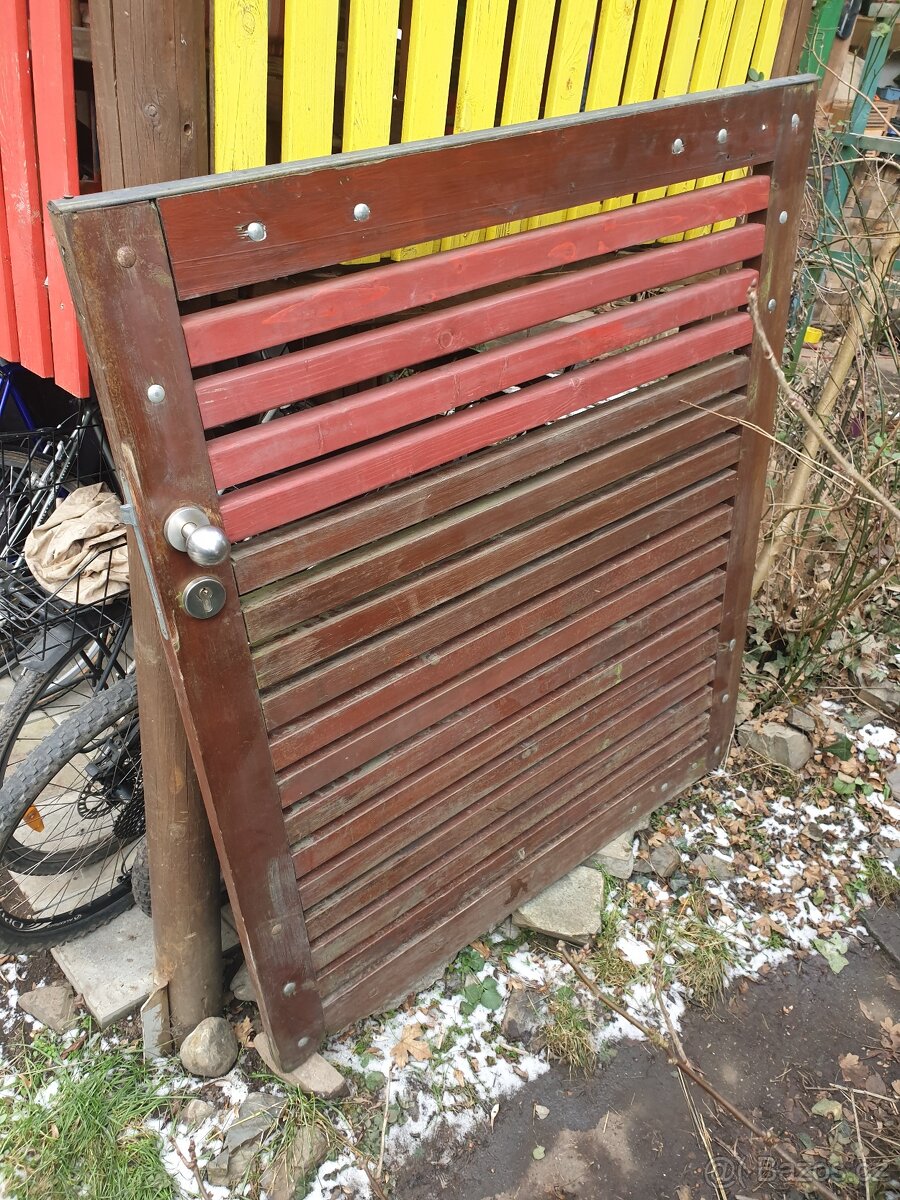 Vrátka branka dřevo železo - 6