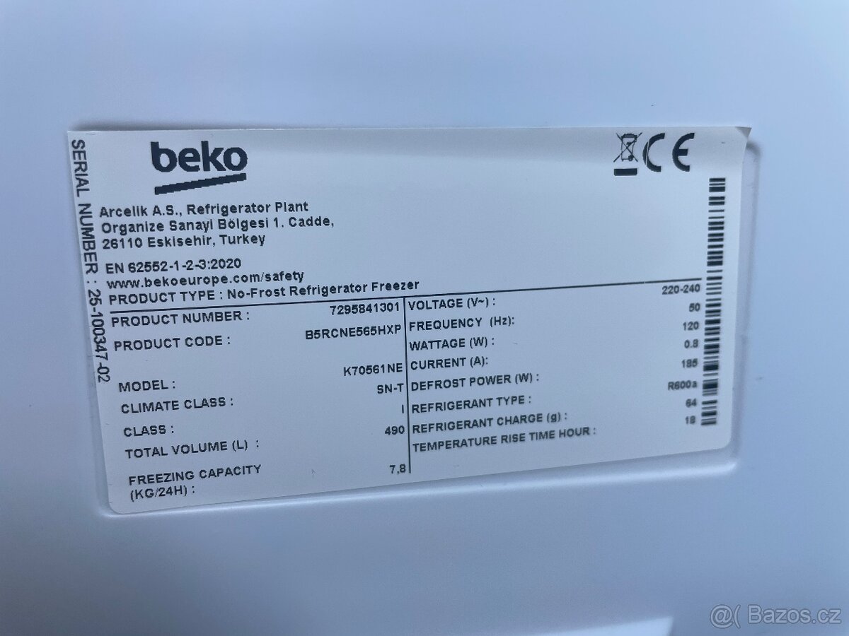 Zánovní lednice Beko B5RCNE565HXP - 6