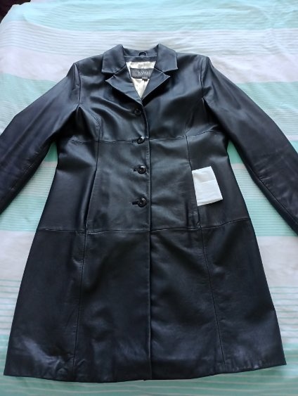 Černý kožený kabát Wilson Leathers dovoz USA - 6