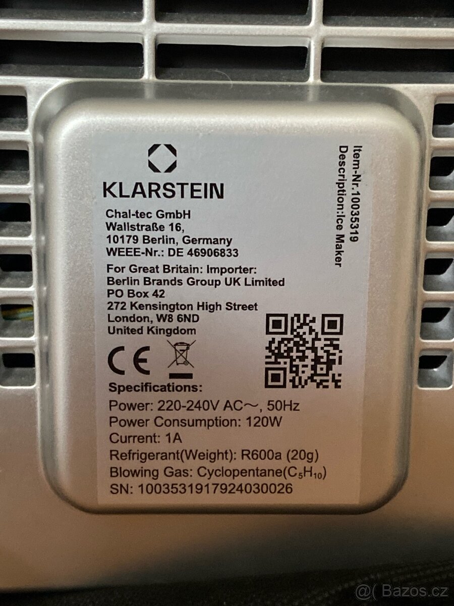 Výrobník ledu Klarstein – plně funkční - 6