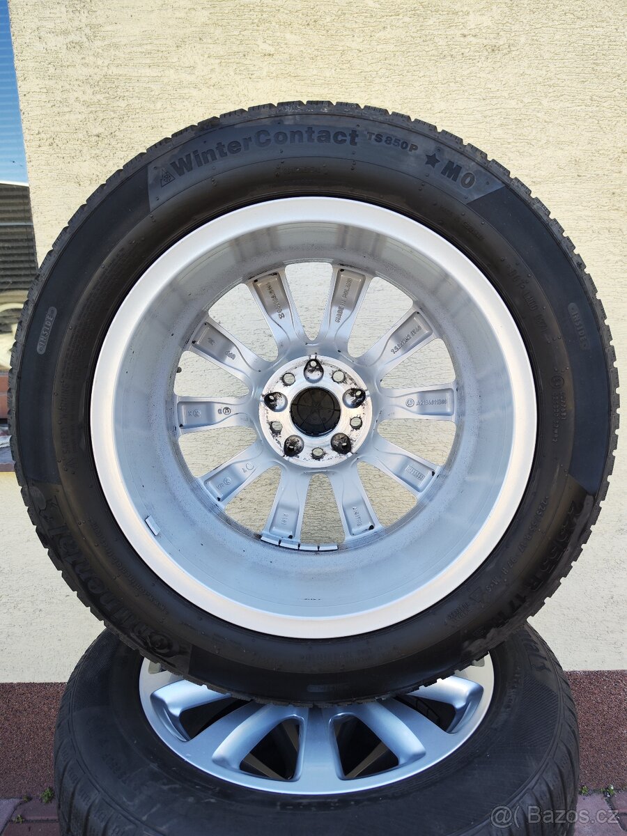 ORIGINÁL ALU kola MERCEDES s PNEU CONTINENTAL 6mm 17" - 6