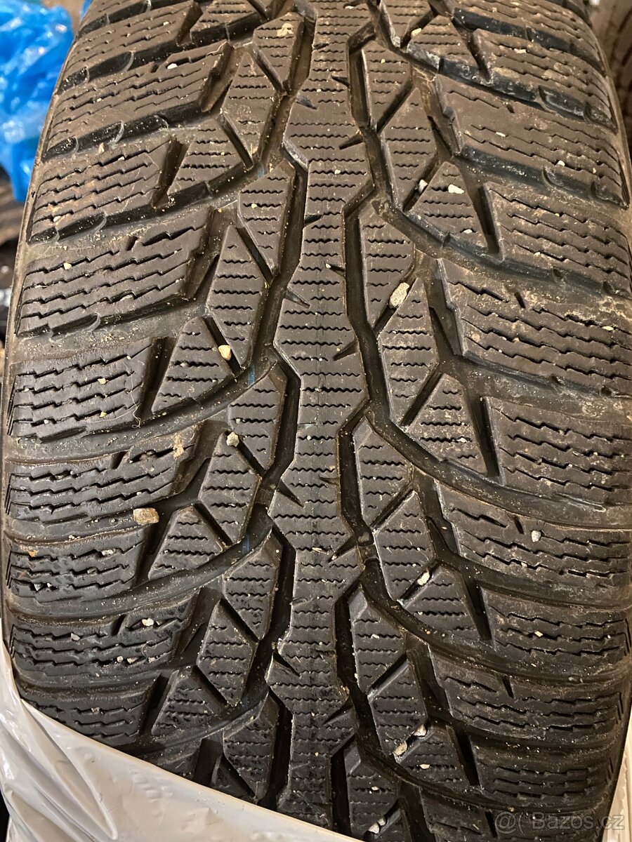 Plechové disky 16” 5x112 a zimní pneu 215/60/R16 - 6