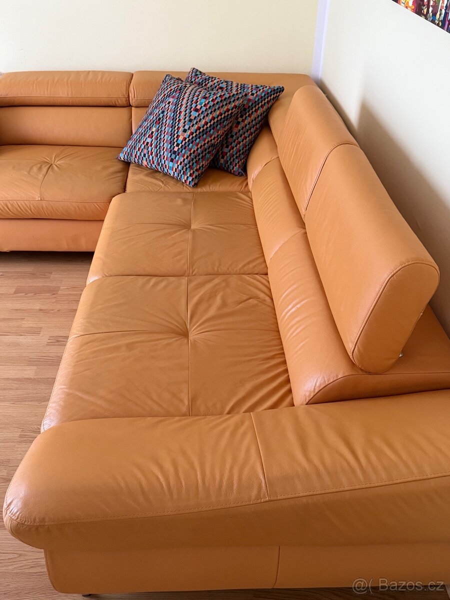 kožená sedačka na prodej - 6