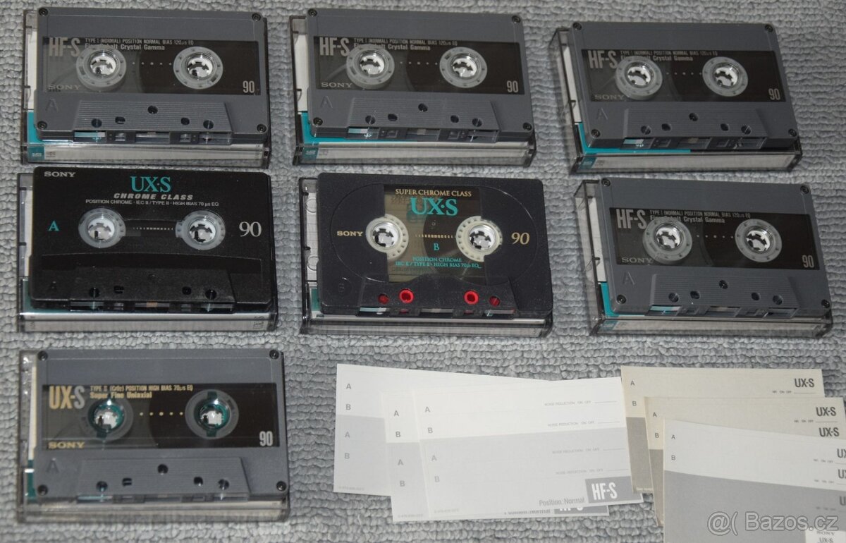 SONY HF-S 90min typ I + SONY UX-S 90min TYP II/CrO2, 7ks - 6