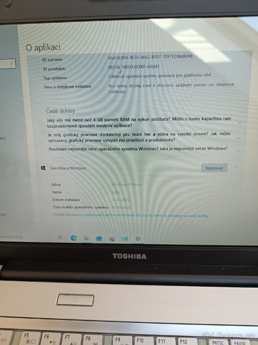 Prodám notebook Toshiba l500 - 6
