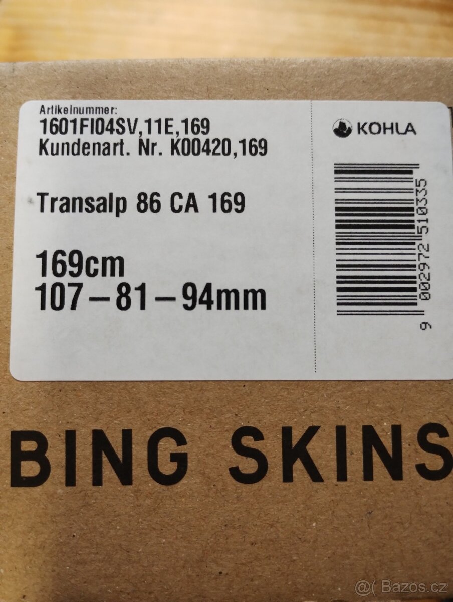 Skialpy Fischer Transalp 86 C + vázání + pásy 162,169cm - 6