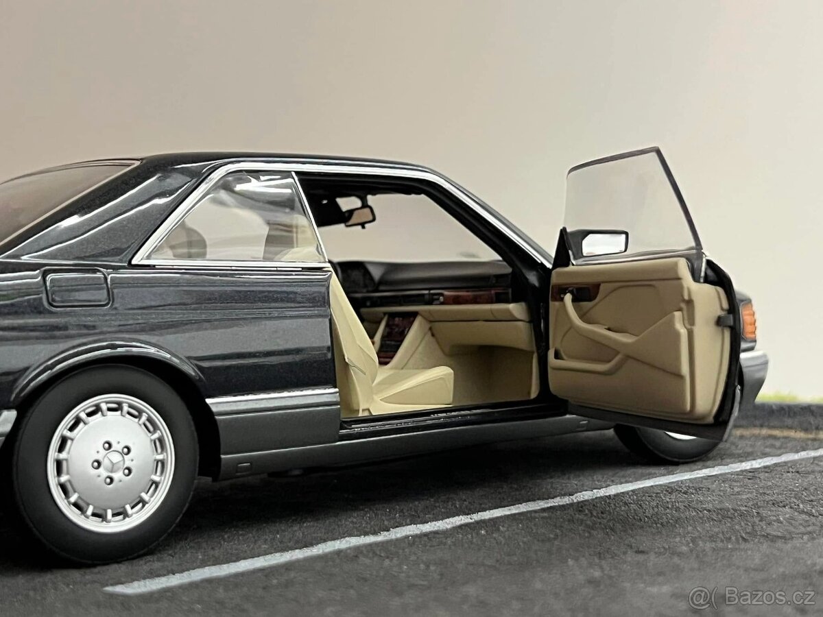 1:18 Mercedes-Benz 500SEC (C126) - ČIERNA - AUTOart - 6