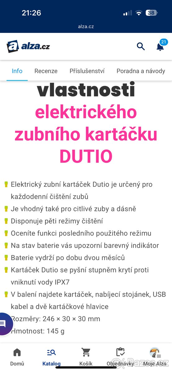 Elektrický zubní kartáček - 6
