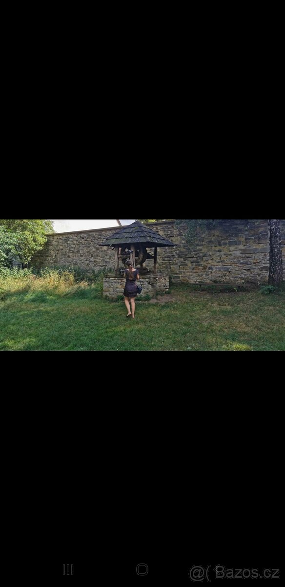 Společenské/letní šaty 100% hedvábí, vel.XS - 6