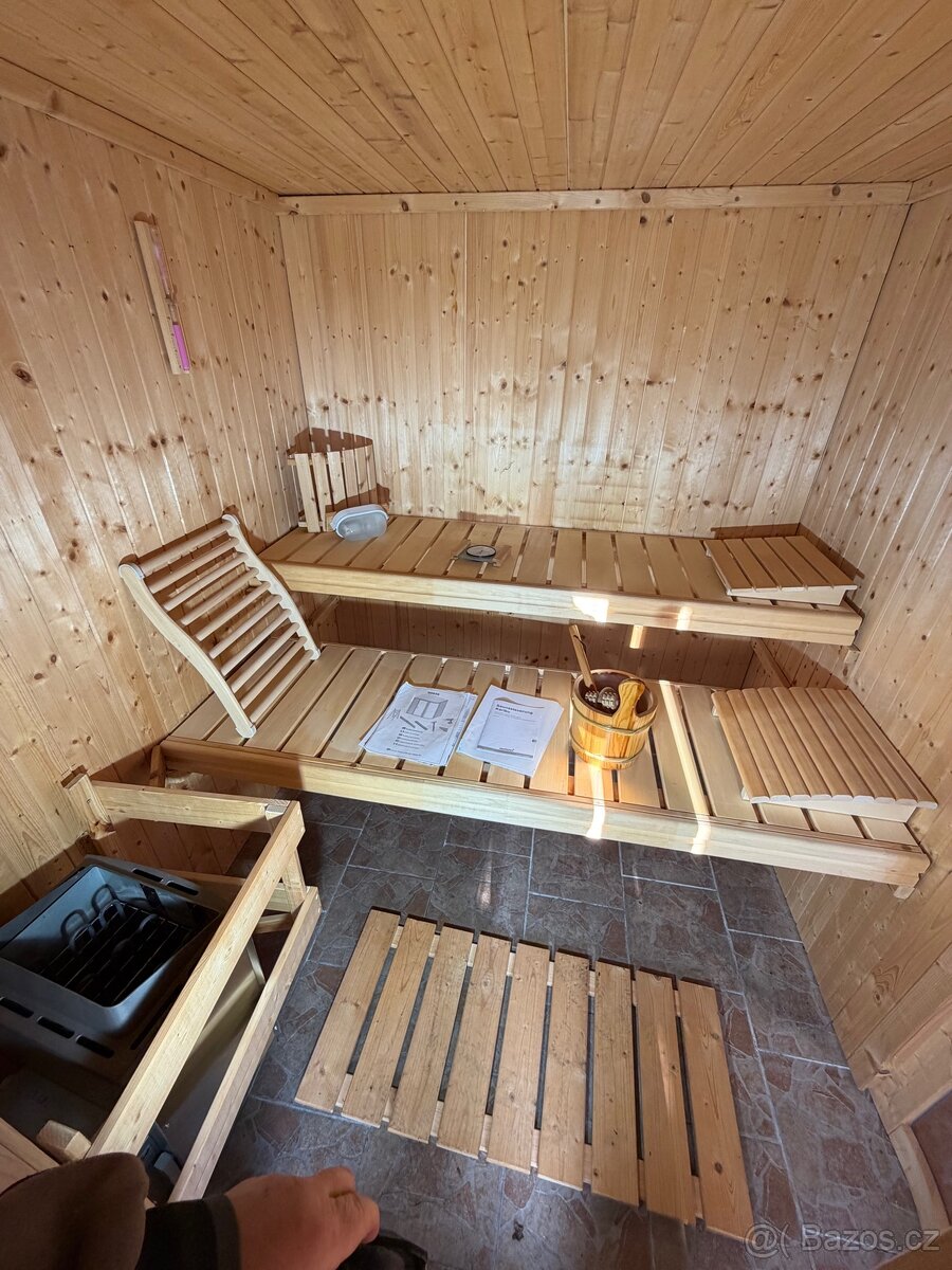 Finská sauna Karibu 198x198cm - 6