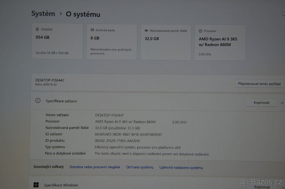 Acer Nitro V16 AI Ryzen9/32GB/SSD 1TB/RTX 5070 - 6