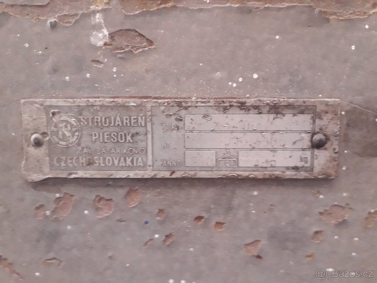 Ohýbačka ruční typ: XO 1000/3A, Strojárně Piesok, 1000 mm - 6