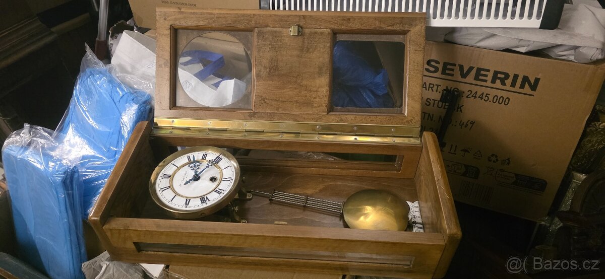 Staré ast deco nástěnné hodiny - 6