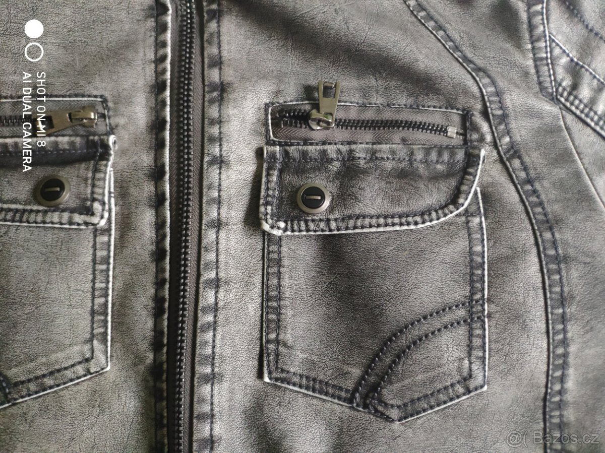 Kožená bunda vel. M - 6