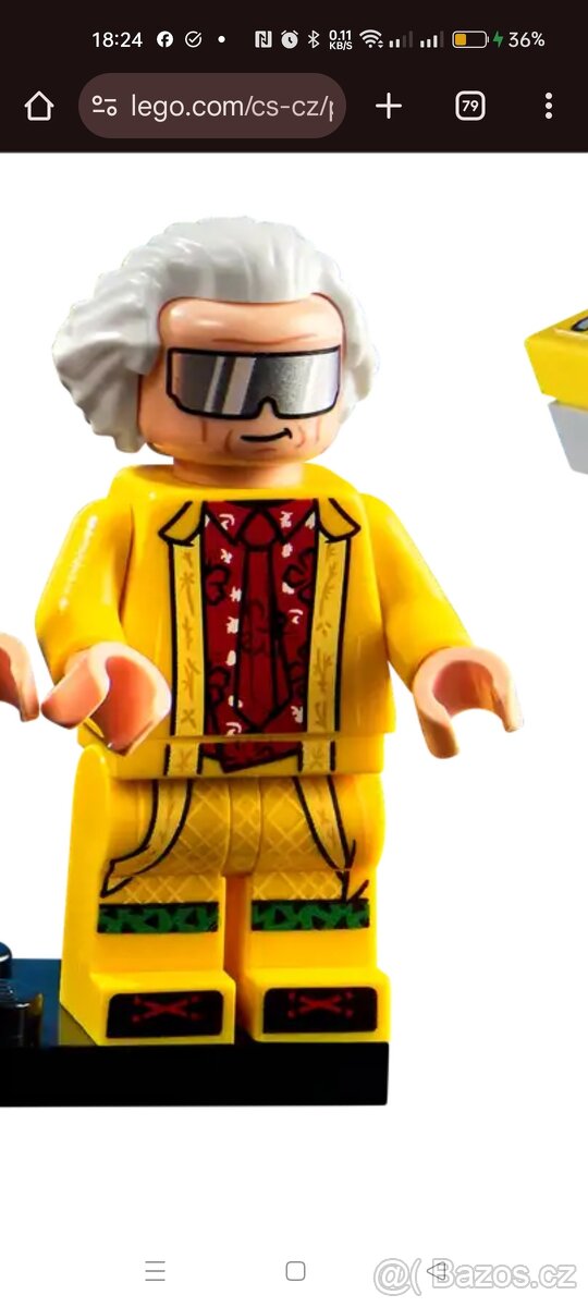 Lego Minifigure Ideas - Doc Brown Navrat do budoucnosti - 6