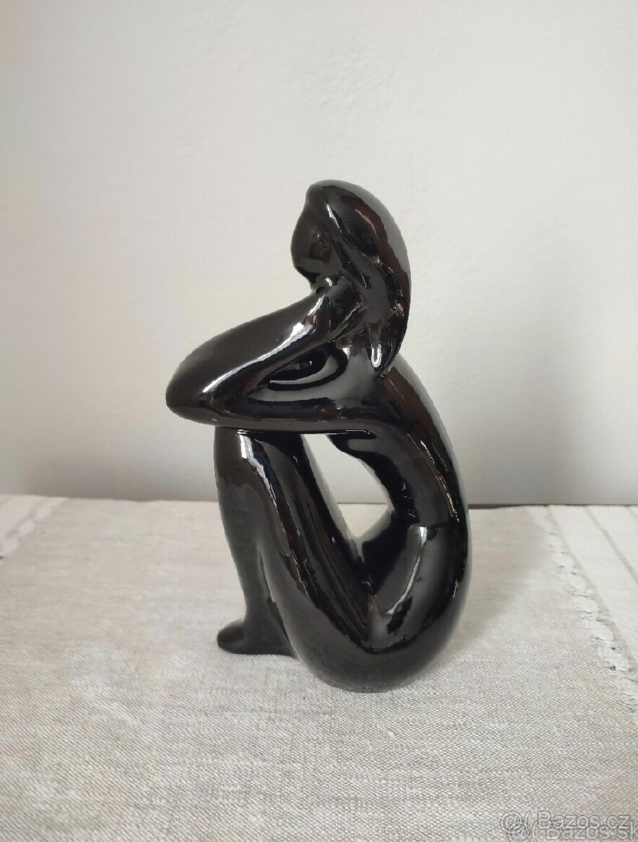 Jitka Forejtová akt žena keramická soška 25 cm - 6