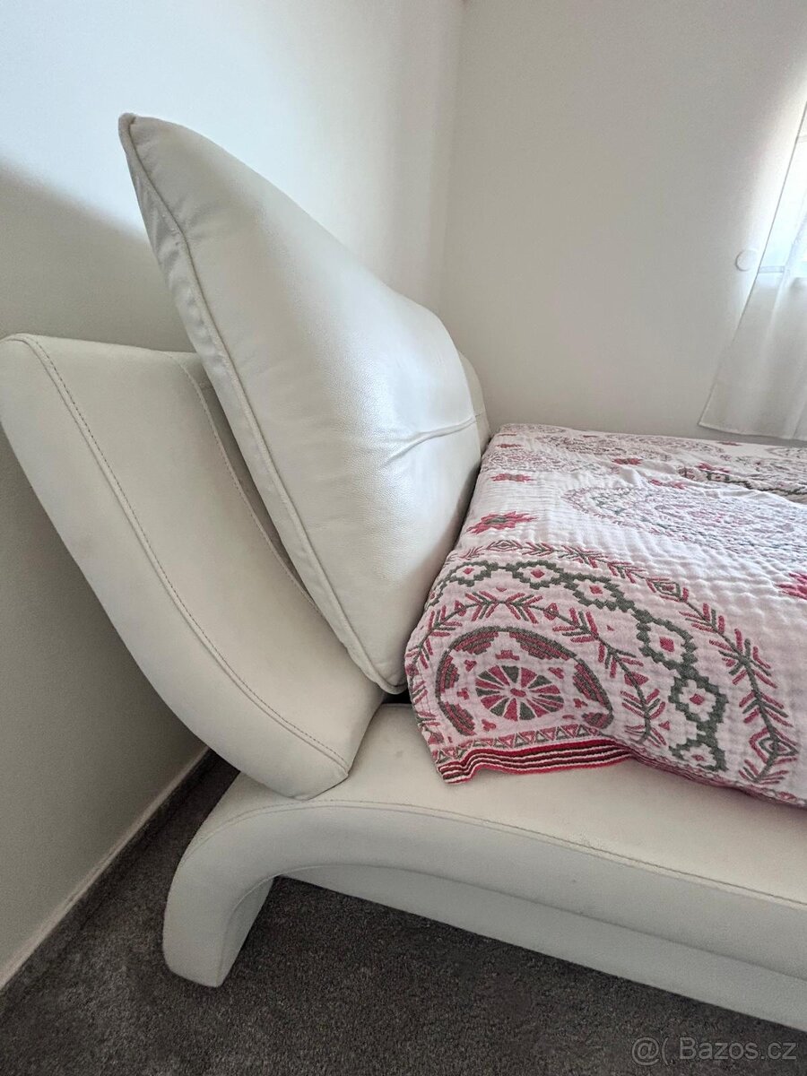 Postel 180×200, čelo pravá kůže - 6