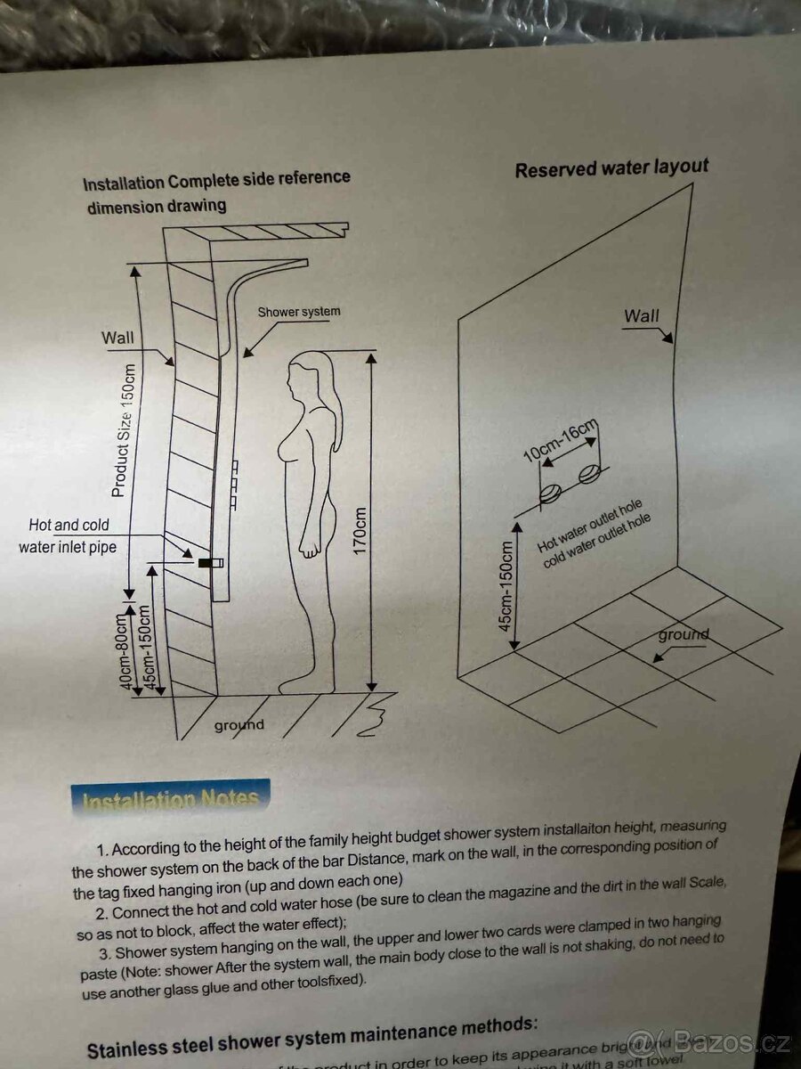 LED Sprchový panel - 6