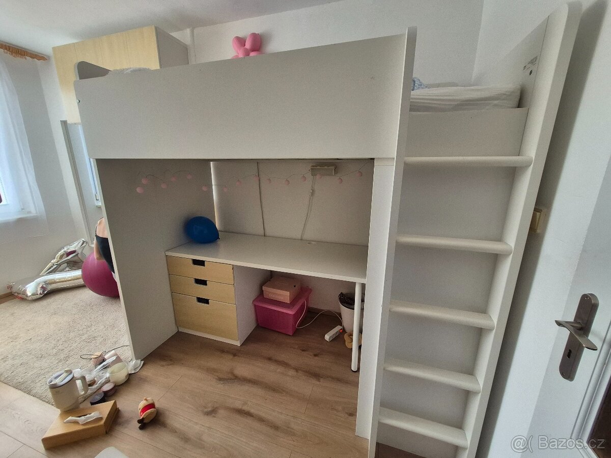 Dětská palanda s psacím stolem IKEA Samstad. - 6