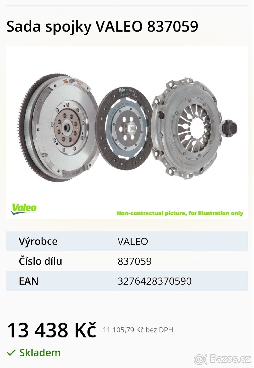 Kompletní spojková sada + šrouby - 6