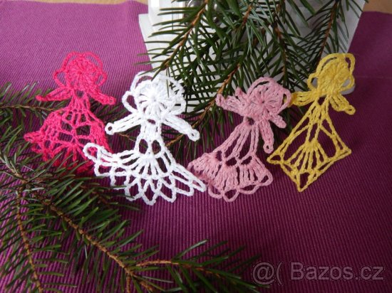 Háčkované vánoční ozdoby - 6