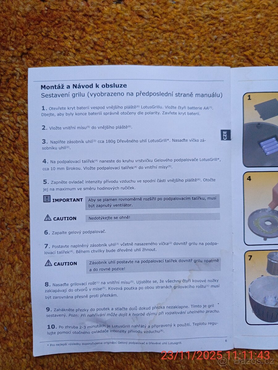 Gril (bez kouře) na dřevěné uhlí. - 6