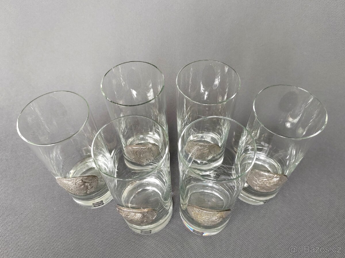 Krásná sada sklenic z foukaného křišťálu od Nastal (Německo) - 6