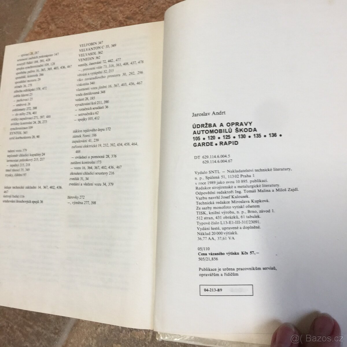 Údržba a opravy Škoda 105 120 130 Garde Rapid - 6