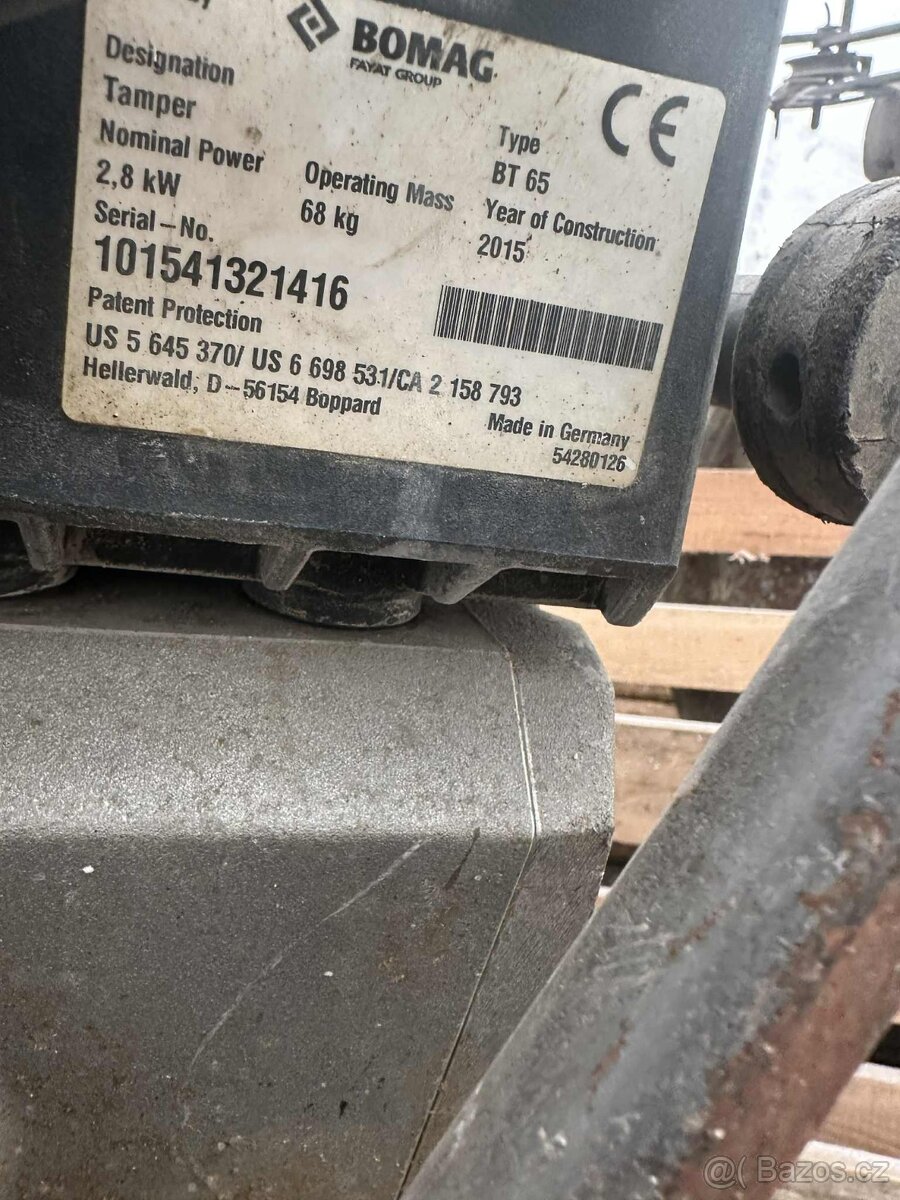 Vibrační pěch BOMAG 65 Hmotnost 68 kg - 6