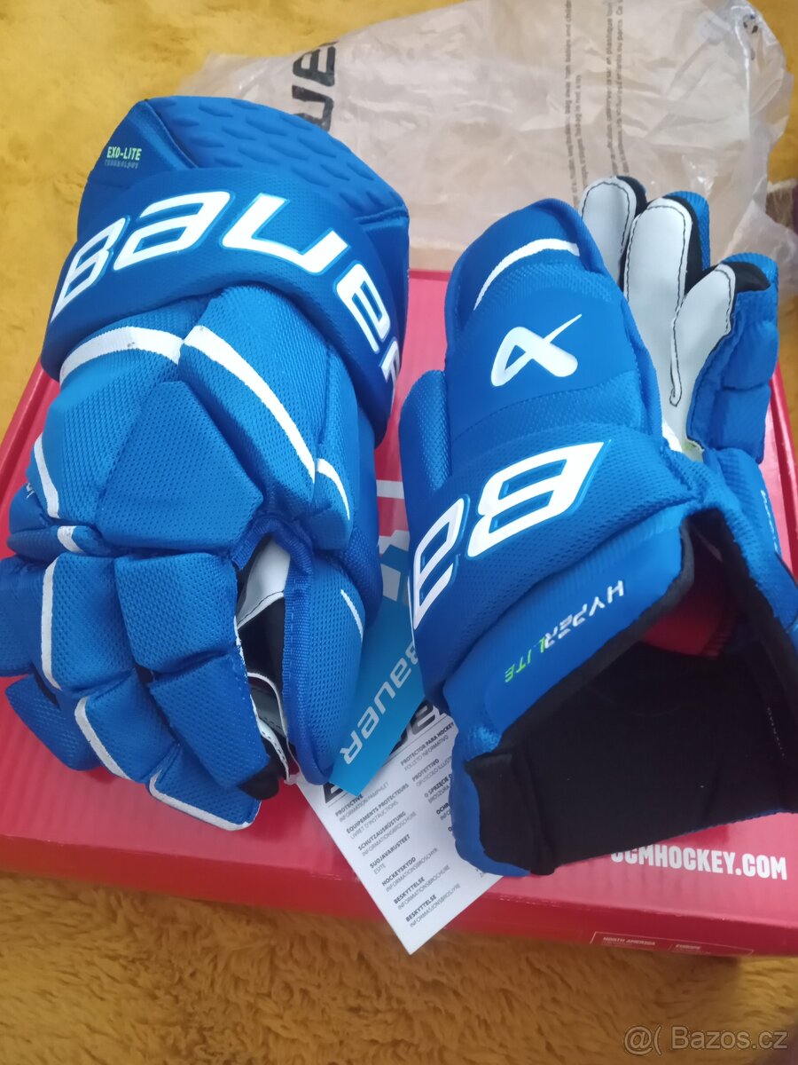 modré Hokejové rukavice Bauer Vapor Hyperlite sr .14 - 6