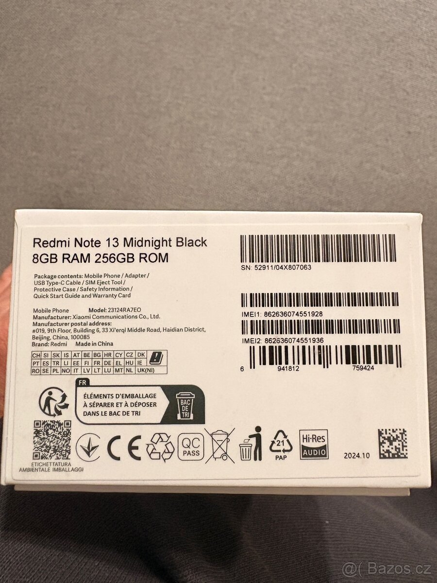 Xiaomi Redmi Note 13, 256 GB - 6